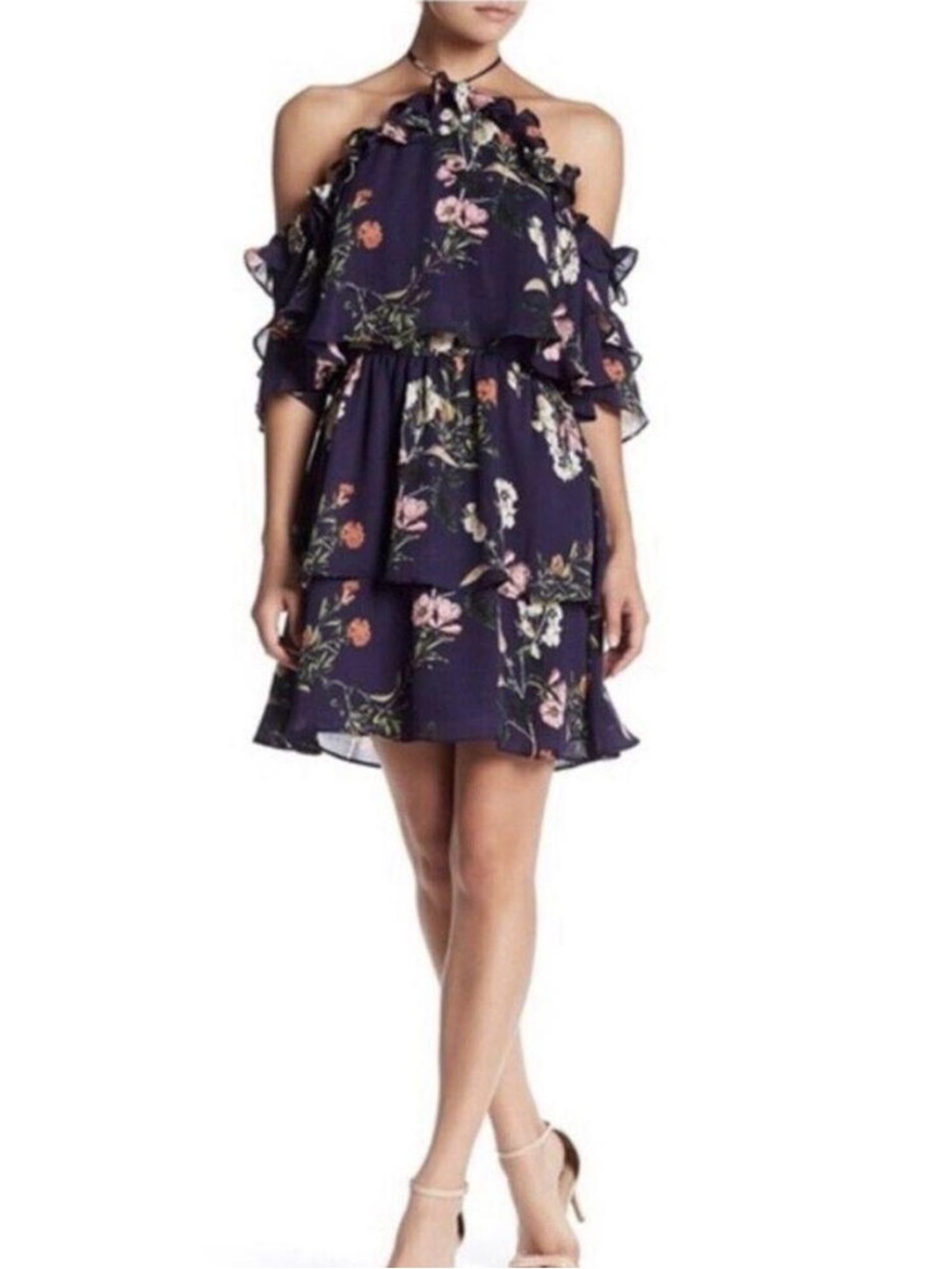 New Parker Navy Floral Dress S